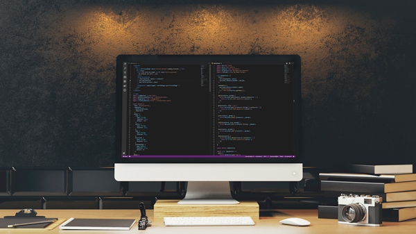 mockup-code-computer